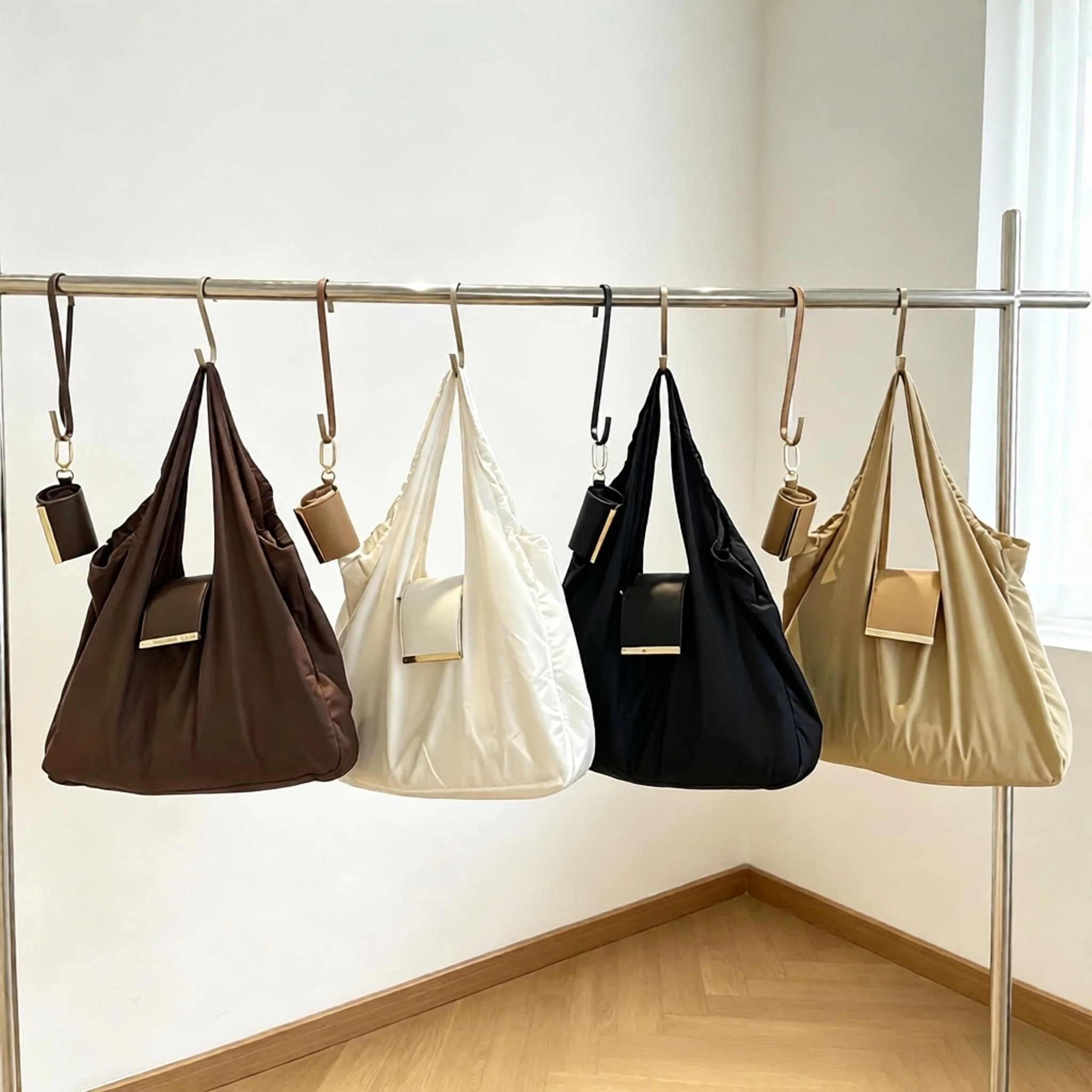 Creative And Minimalist Storage Cloth Bag/Keychain Large Capacity Eco‑Friendly Shopping Bag Bag Charm Backpack Accessory Gift
