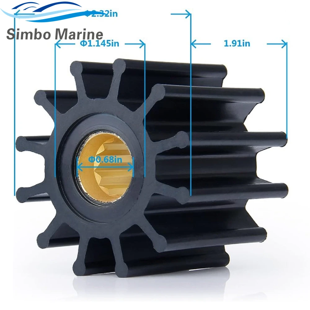 Flexible Water Pump Impeller For Johnson 09-812B 09-812B-1 DJ 09-105-1201 Sierra 18-3306