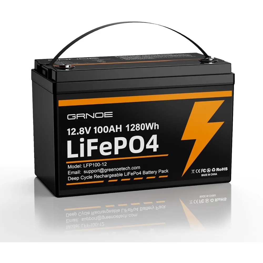 

12V100Ah LiFePO4 Battery Group 31 With Built-in 100A BMS,15000 Deep Cycles Rechargeable Lithium Battery Prefect for Solar System