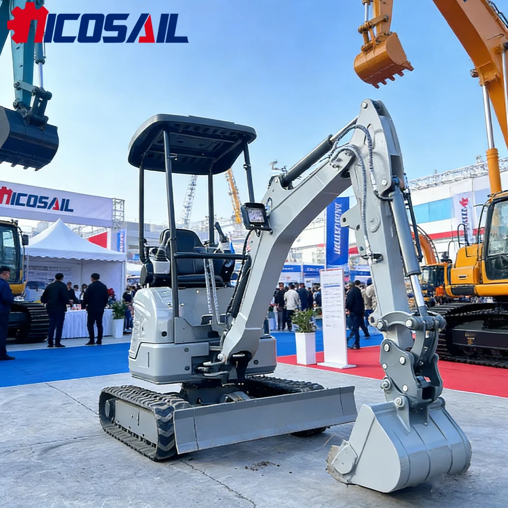 

Nicosail OKW18 1.8Ton Mini Excavator Hydraulic for Farm Garden Pasture Trench Digging Work