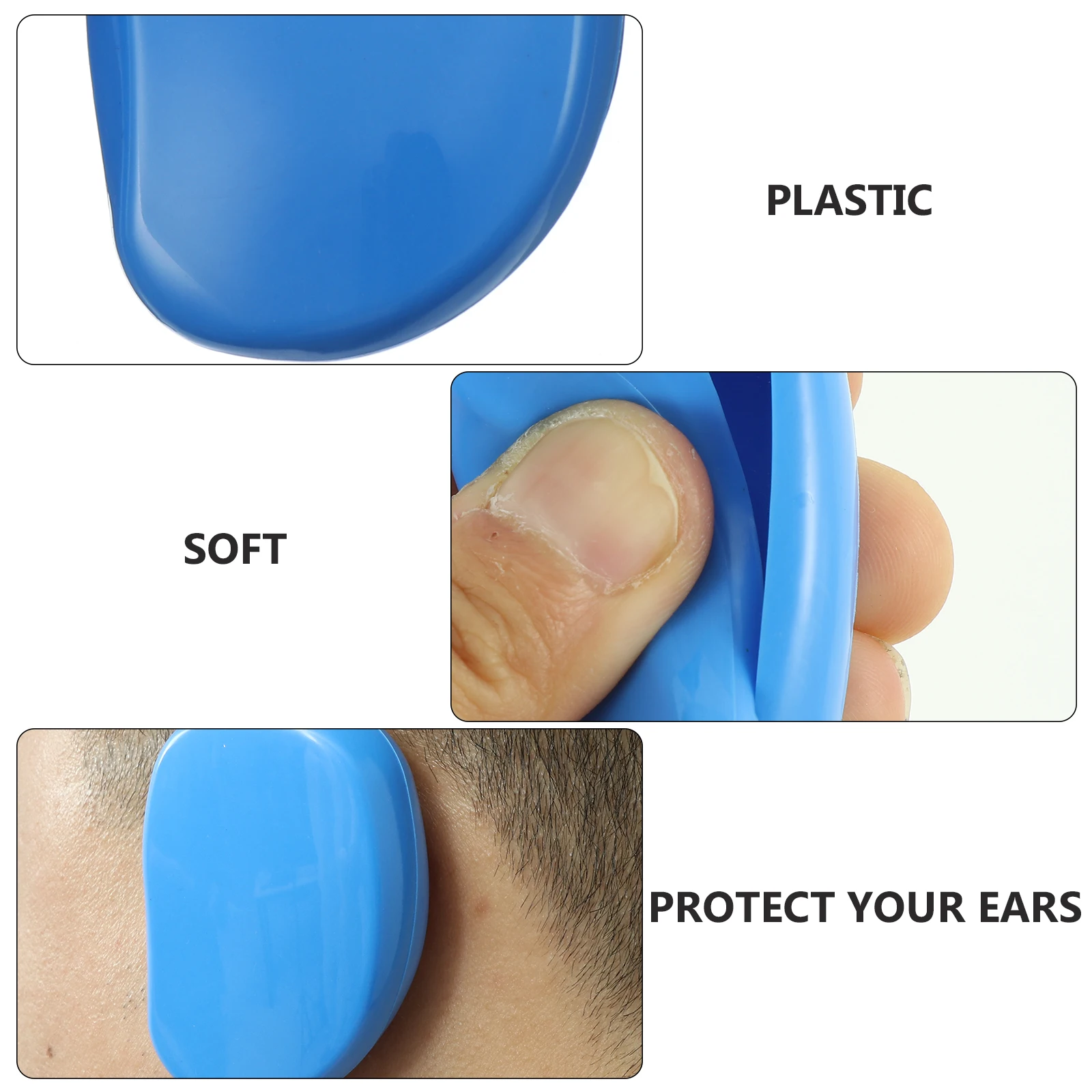 

10 Pcs Plastic Hair Dyeing Earmuffs Lightweight Portable Ear Cover Lasting for Daily Professional Use Creative