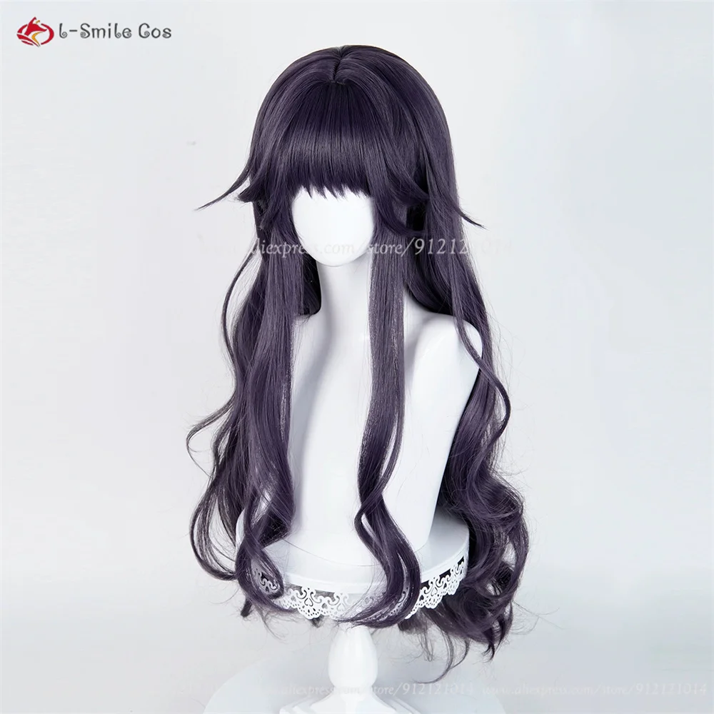 Waguri Kaoruko‌ Cosplay Wig Purple Grey 90cm Cruly Wigs For Women Cosplay Anime Wigs Heat Resistant Synthetic Hair Halloween