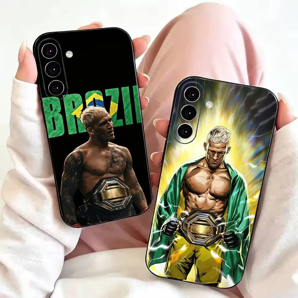 Charles Oliveira Do Bronx Phone Case For Samsung Galaxy A73,A72,A71,A70,A53,A52,A51,Soft Silicone Black Cover