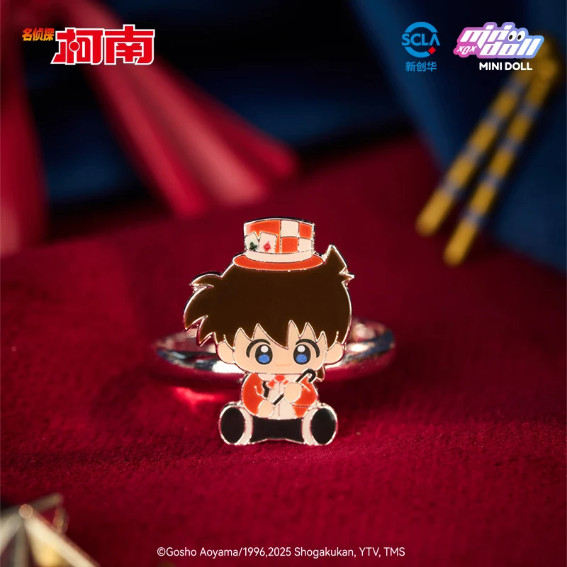 Minidoll Detektyw Conan Magic Stage Series Q-Baby Ring Series Blind Box Oficjalna Autoryzowana Dekoracja na Biurko Prezent Cosplay