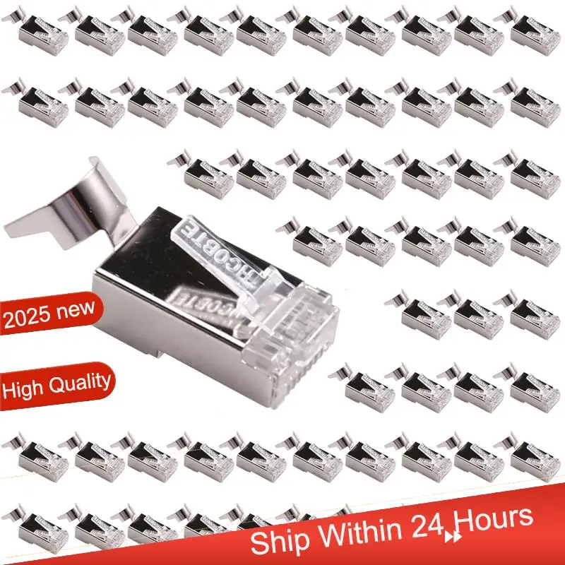 

~【A48T HOT】RJ45 Crystal Head Super Seven Crystal Head Connector