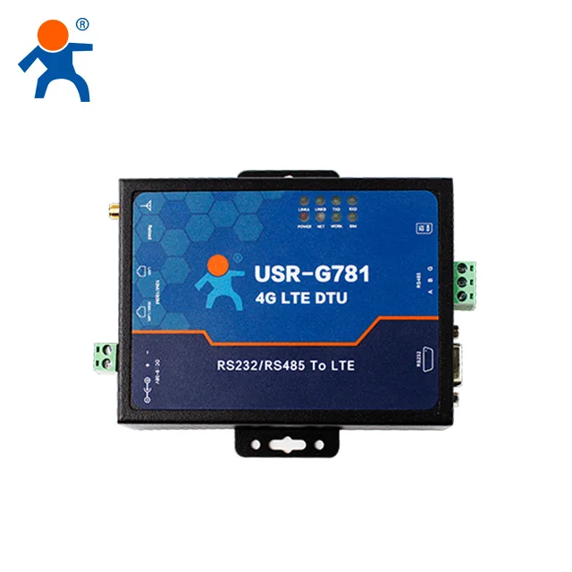 

USR-G781 Промышленный модем Последовательный rj45, 4G TD-LTE / FDD-LTE / WCDMA / TD-SCDMA / GSM / GPRS / сеть EDGE