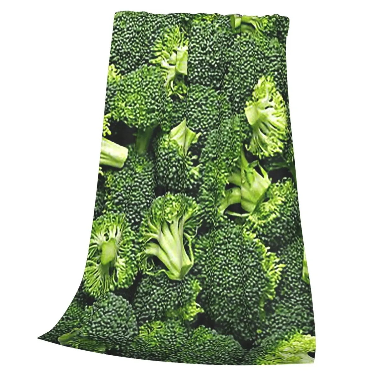 Fresh Raw Broccoli Blankets Soft Warm Flannel Throw Blanket Bedding for Bed Living room Picnic Travel Home Sofa