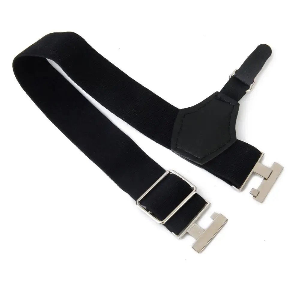 Unisex 1 Pair Elastic Strap Adjustable Suspenders Sock Suspender