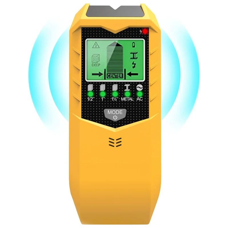 

5 In 1 Smart Stud Sensor Electric Multi-Function Stud Detector With LCD Display For Wood AC Wire Pipe Metal Studs