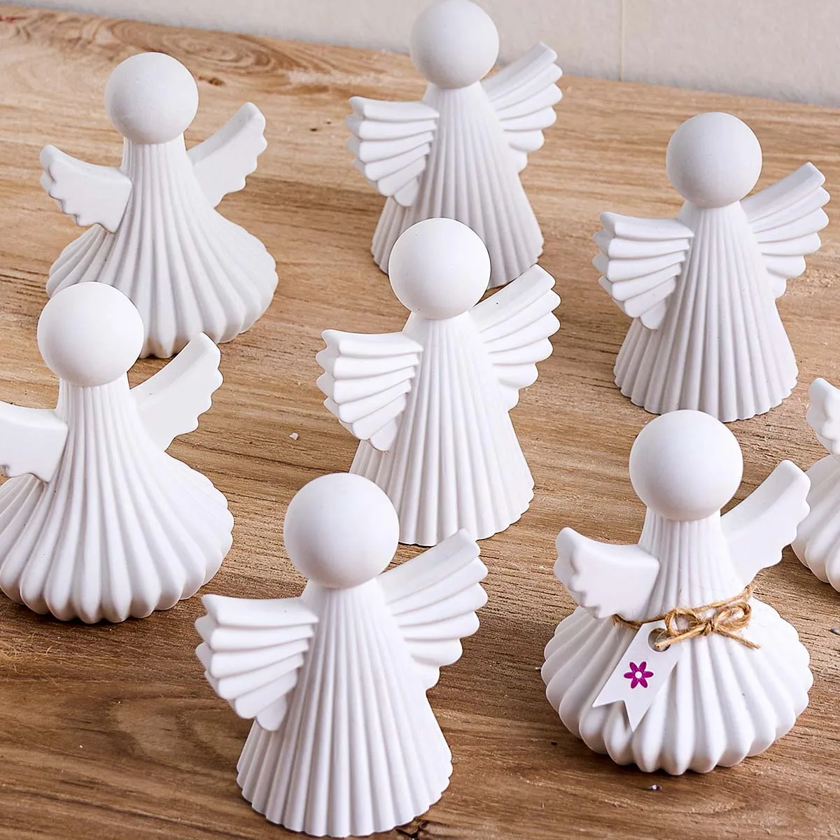 Engel Silikon Kerze Form Aromatherapie Wachs Polymer Clay Harz Statue Form Ostern Kunst Flügel Streifen Design Männlich Weiblich Engel Dekor