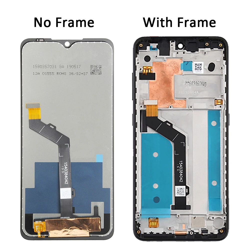 Imagem -03 - Original para Nokia 7.2 Display Lcd Ta1178 1181 1193 1196 Lcd Tela de Toque Digitador Assembléia com Quadro Peça de Substituição 6.3