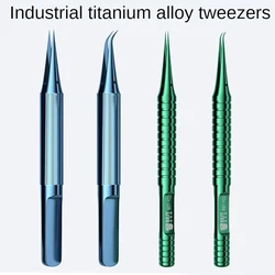 Flying wire tweezers High precision titanium alloy non-magnetic anti-static clip ultra-fine mobile phone repair tools