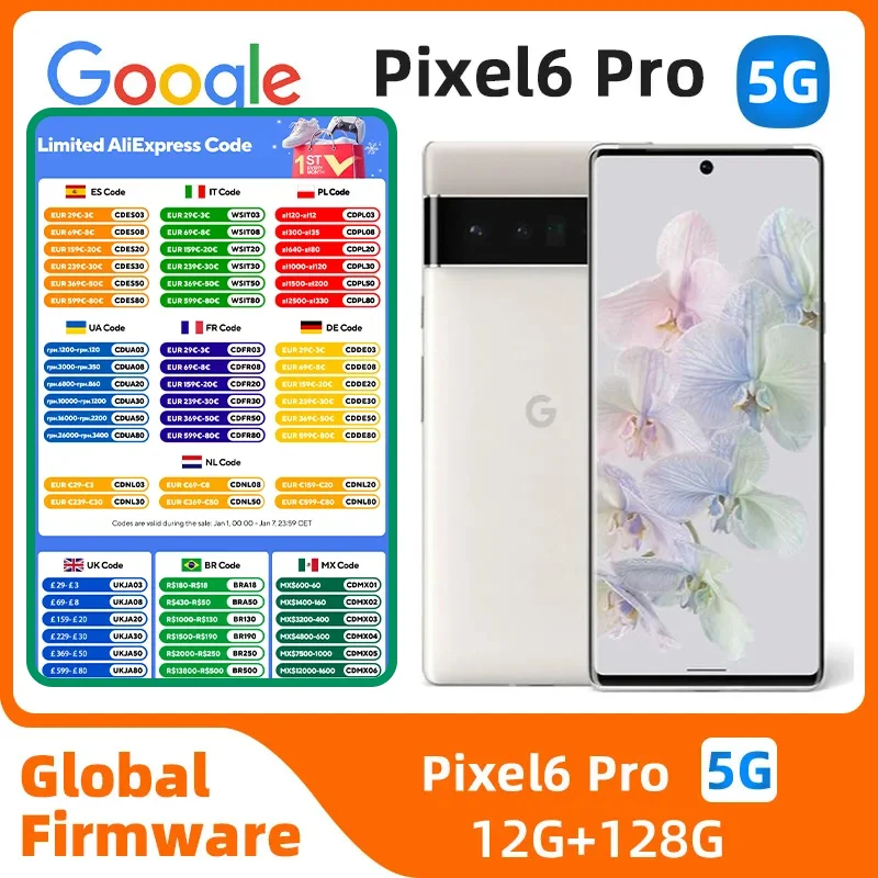 Google Pixel 6 Pro 5G Unlocked Mobile Phone 6.7