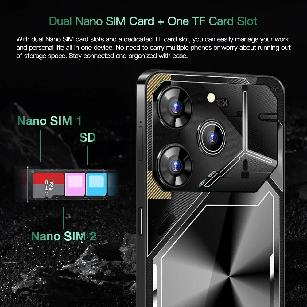 Pova 6 Pro Global Version smartphone android Dimensity 7.3HD 16G+1TB 8000mAh 50+108MP 4G/5G Network Cellphone Mobiele telefoon