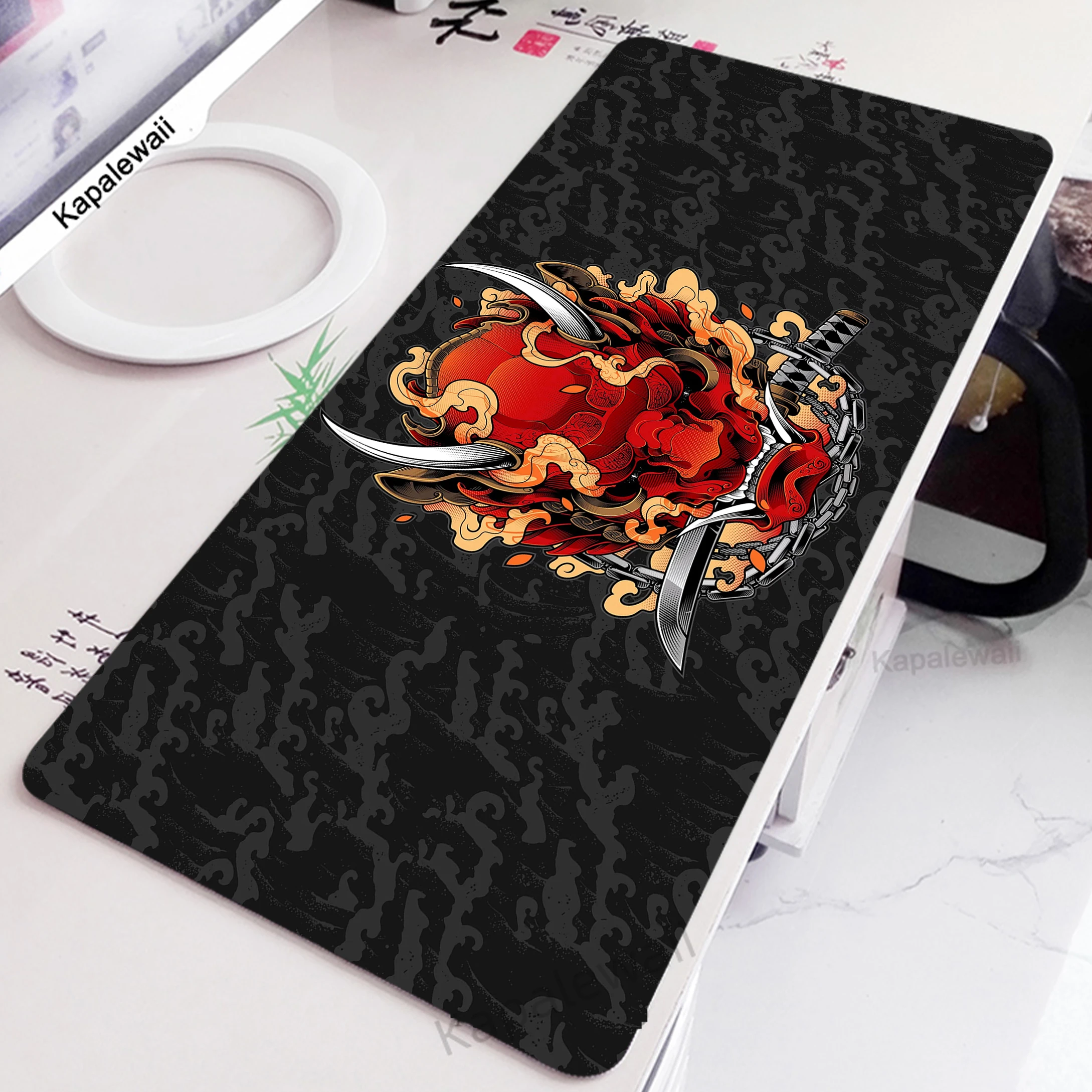 Gamer Mousepad Large Gaming Mouse Pad Computer Keyboard Pads ONI Rubber Mouse Mat Locking Edge Mouse Mat 900x400mm XXXL Desk Mat