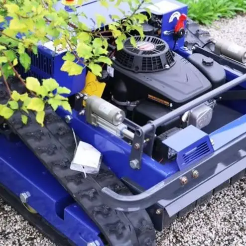 عرض القطع المخصص 550 مم جزازة العشب للاستخدام في الحديقة المنزلية، جزازة العشب الصناعية الذكية للتحكم عن بعد