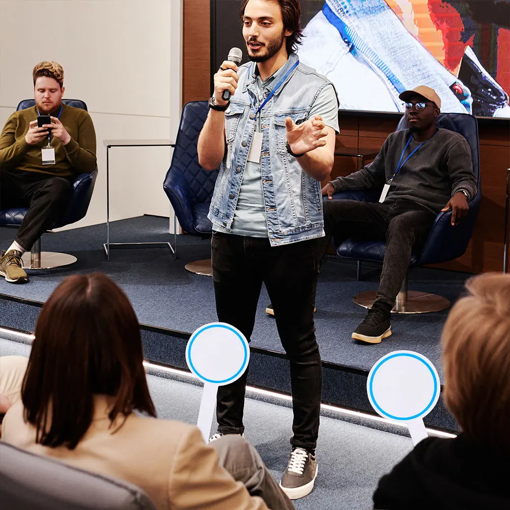 4 قطعة من مجاذيف السبورة القوية المحمولة باليد، سهلة الإمساك، مفيدة لمختلف السيناريوهات، مجاذيف المسح الجاف، السبورة البيضاء المحمولة