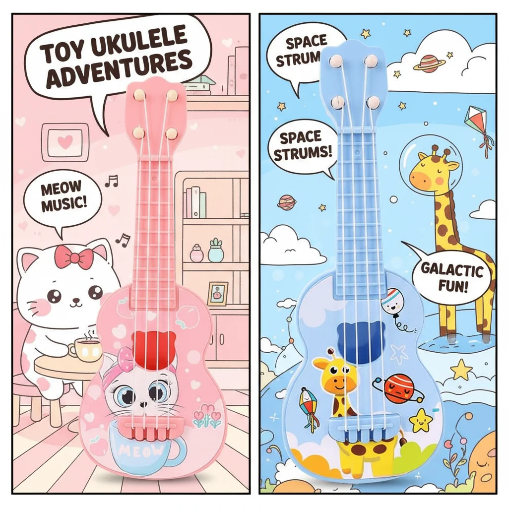 

Mini Ukulele Guitar Instrument Toy for Kids - Music Simulation Toy for Girls And Boys Beginner Friendly Birthday Gift