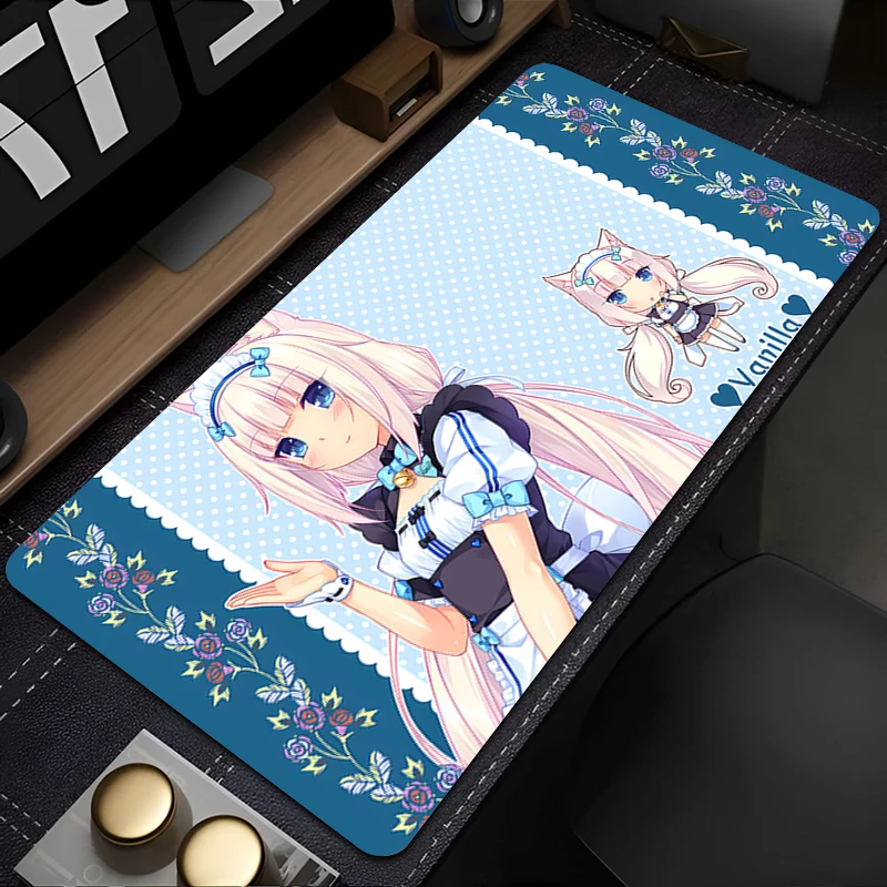 Mouse Pad Gaming Large Dywan Gamer Keyboard Pad E-sports Players N-nekopara Extended Desk Mat Table Carpet Mousepad For Computer