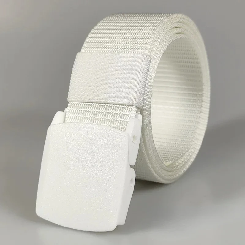 Black Army Green White Red Blue Men Automatic Buckle Nylon Belt Waist Canvas Belts Outdoor Strap Travel Sports Belt for Women