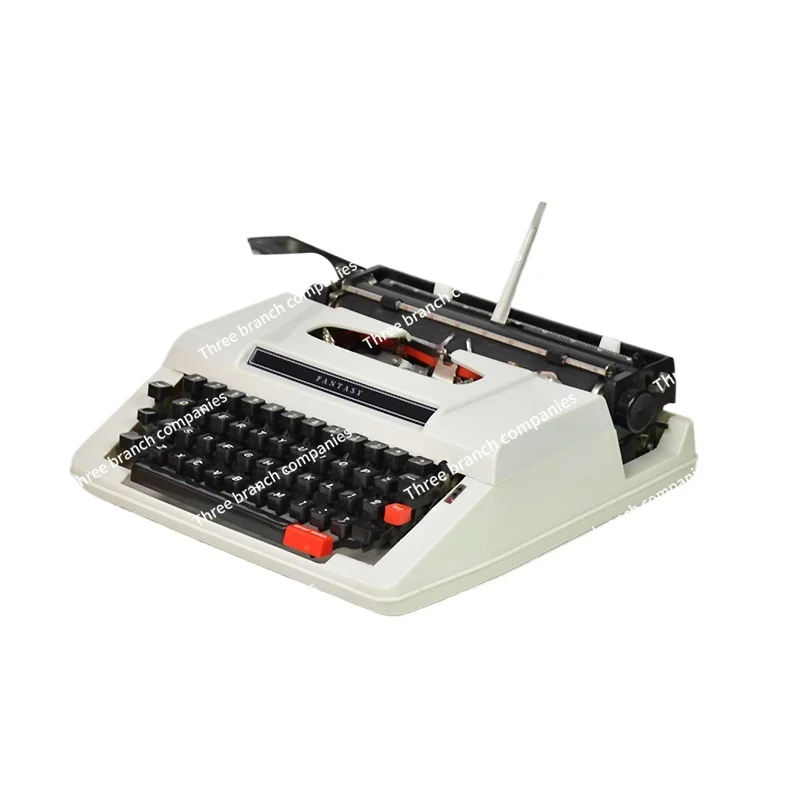 Typewriter Beige English Mechanical 1980S Normal Use Retro Literary Gifts Medieval Old Things