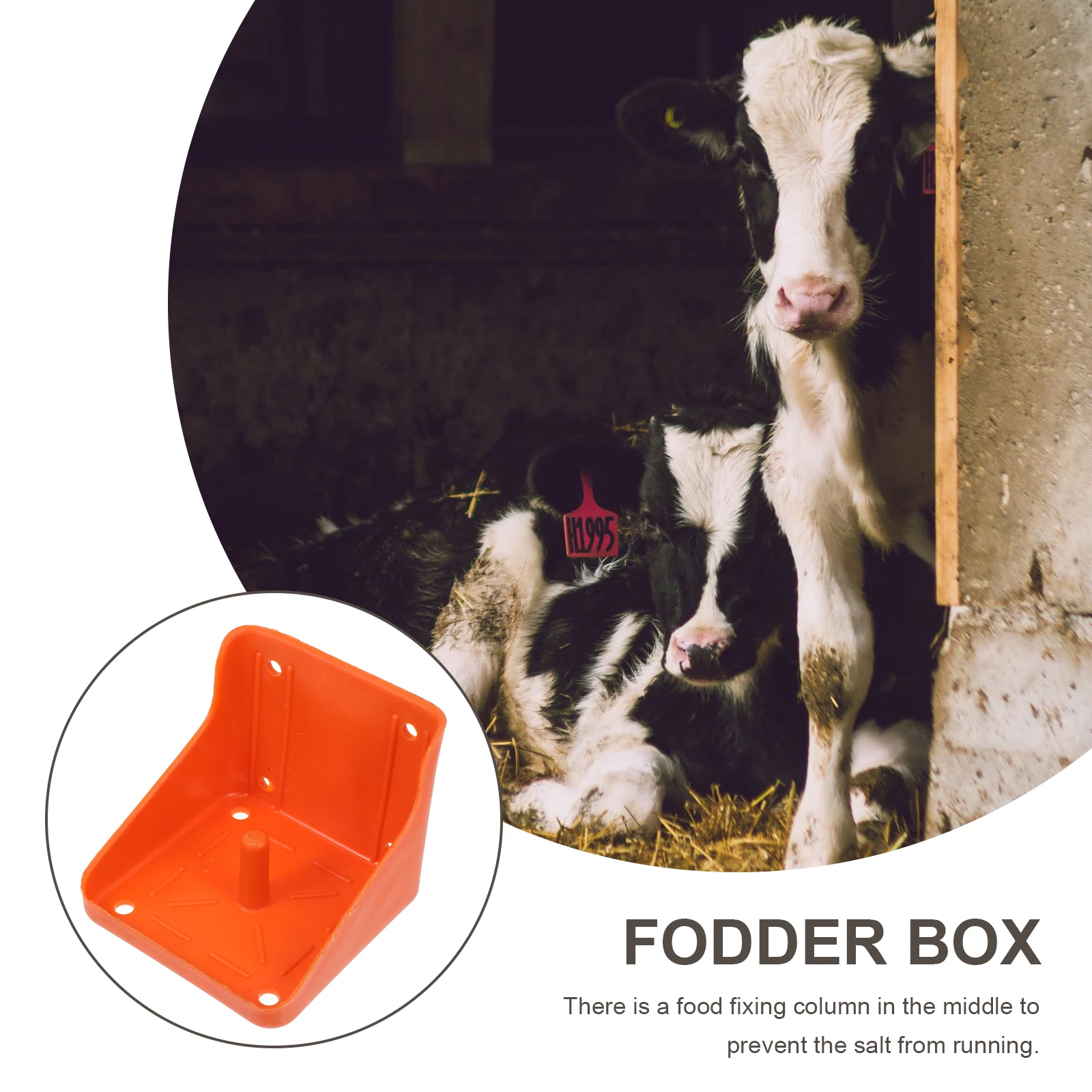 

1pc Cattle Sheep Lick Brick Feeder Livestock Salt Thickened Farm Feeding Container Animal Husbandry Equipment