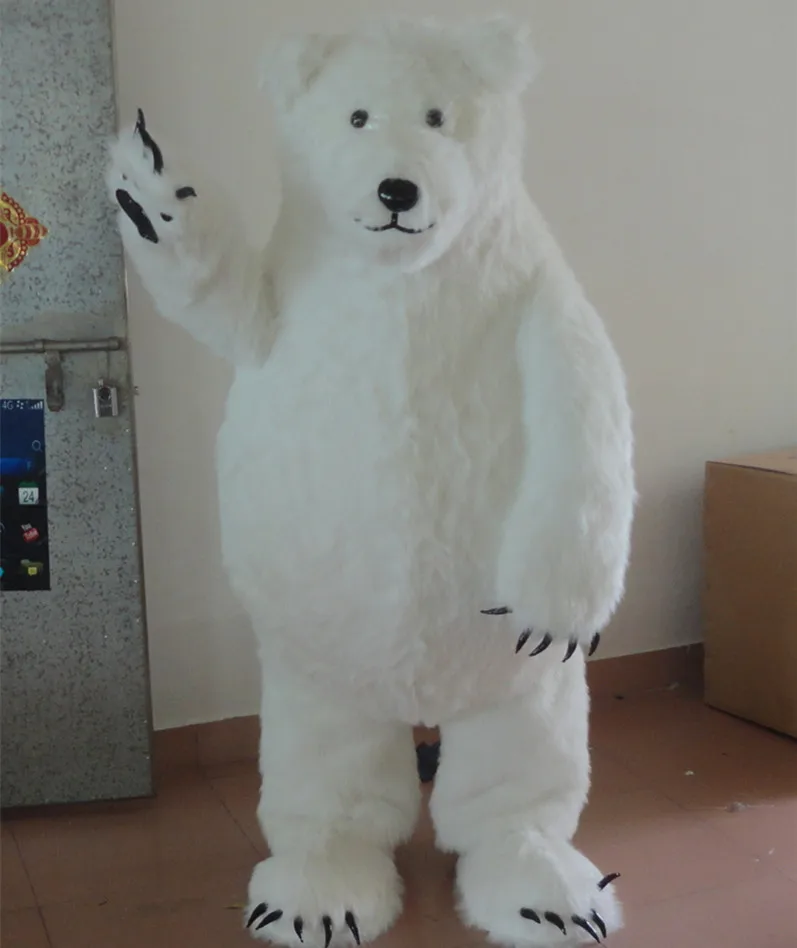 Chinesisches Riesenpanda-Maskottchen-Kostüm, Eisbär-Maskottchen-Kostüm, niedliches Cartoon-Charakter-Maskottchen-Kostüm, Cosplay-Outfits, Erwachsenengröße