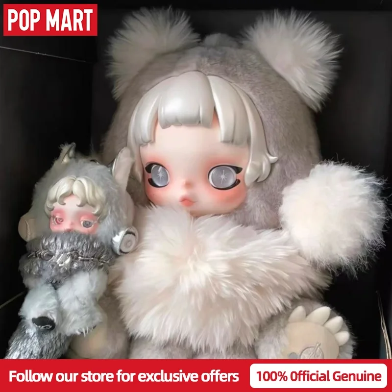 

New Genuine Version Pop Mart Skullpanda Bear Rebel Plush Doll Anime Figure Collectible For Adults Birthday Surprise Toy Gift