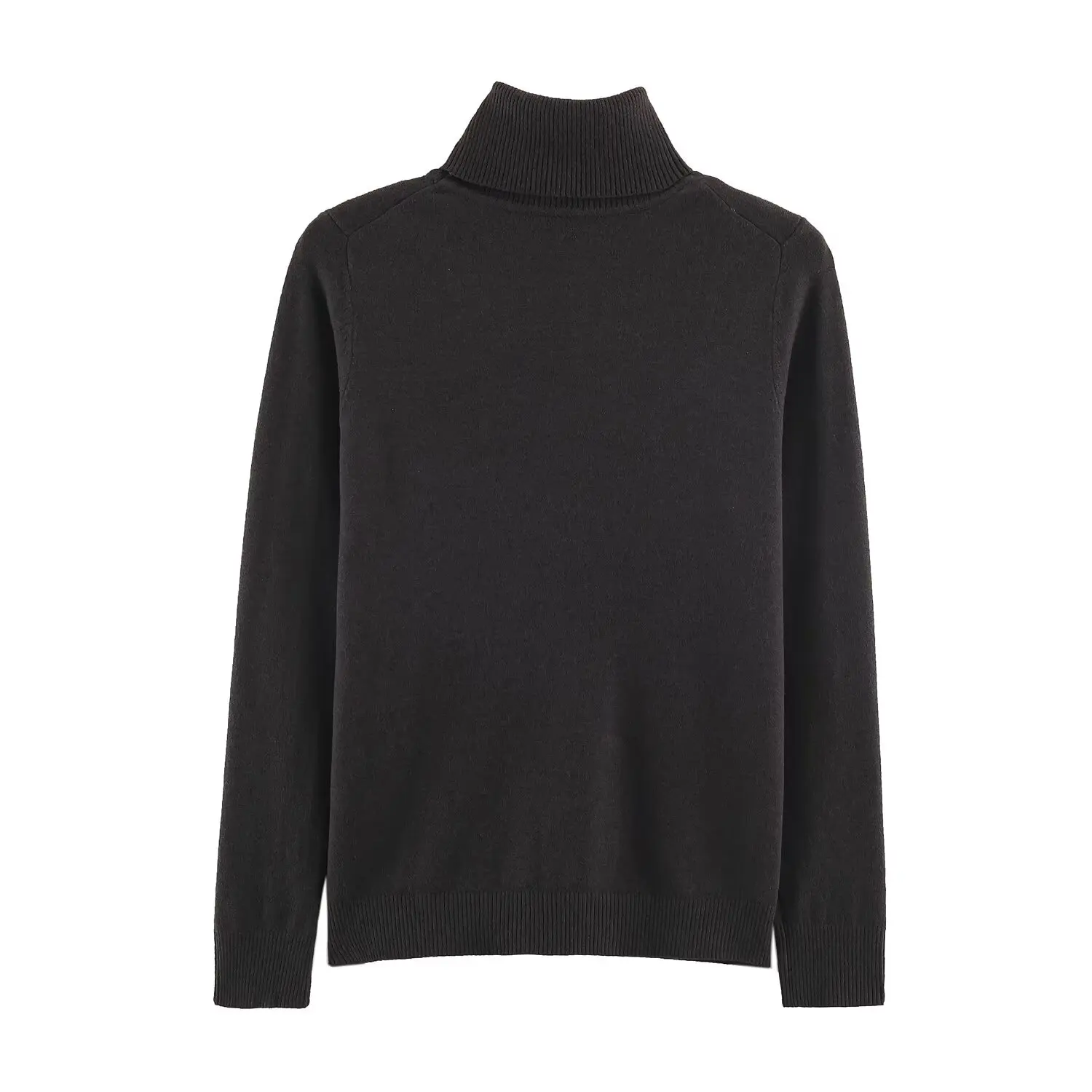 KONDALA Women Elegant Turtleneck Knitted Sweater Fall Minimalist Commute Slim Top 2026 Autumn Trendy High Street Leisure Sweater