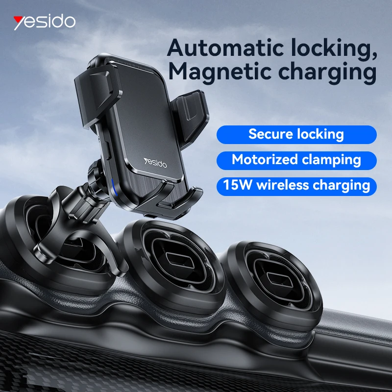 

Car Air Outlet Mobile Phone Holder Intelligent Sensing Car Mounted 15W Wireless Charging Mobile Phone Holder Car Interior