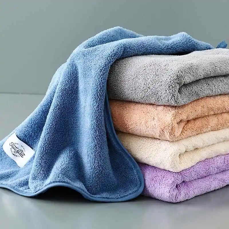 Thickened Hand Towel Kitchen Bathroom Face Wash Hanging Style Absorbent Quick Dry Home Use Handkerchief Fabric Home Textiles
