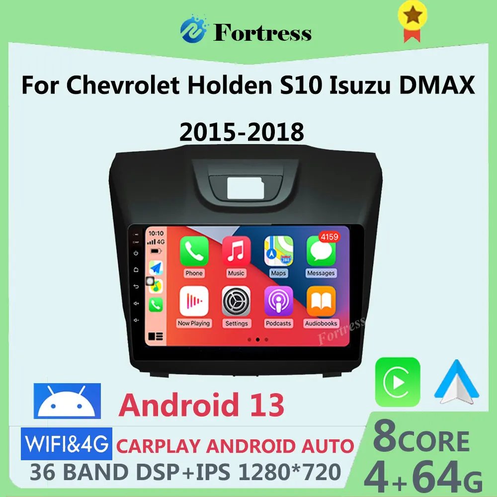 Android 12 Carplay For Chevrolet Holden S10 TRAILBLAZER COLORADO ISUZU DMAX Multimedia Player GPS Navigation Car Stereo System