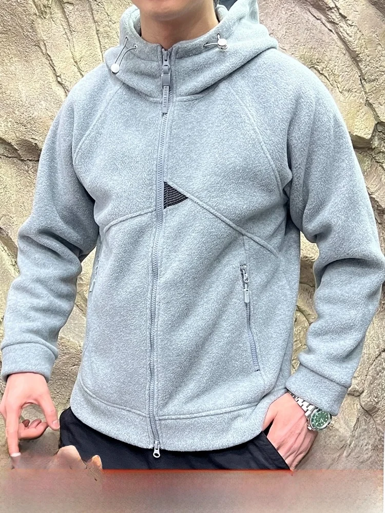 

Двусторонний джинт Thiened 75D с капюшоном, теплый мужской джинт на осень-зиму для пар, повседневный мужской джинт с этикеткой