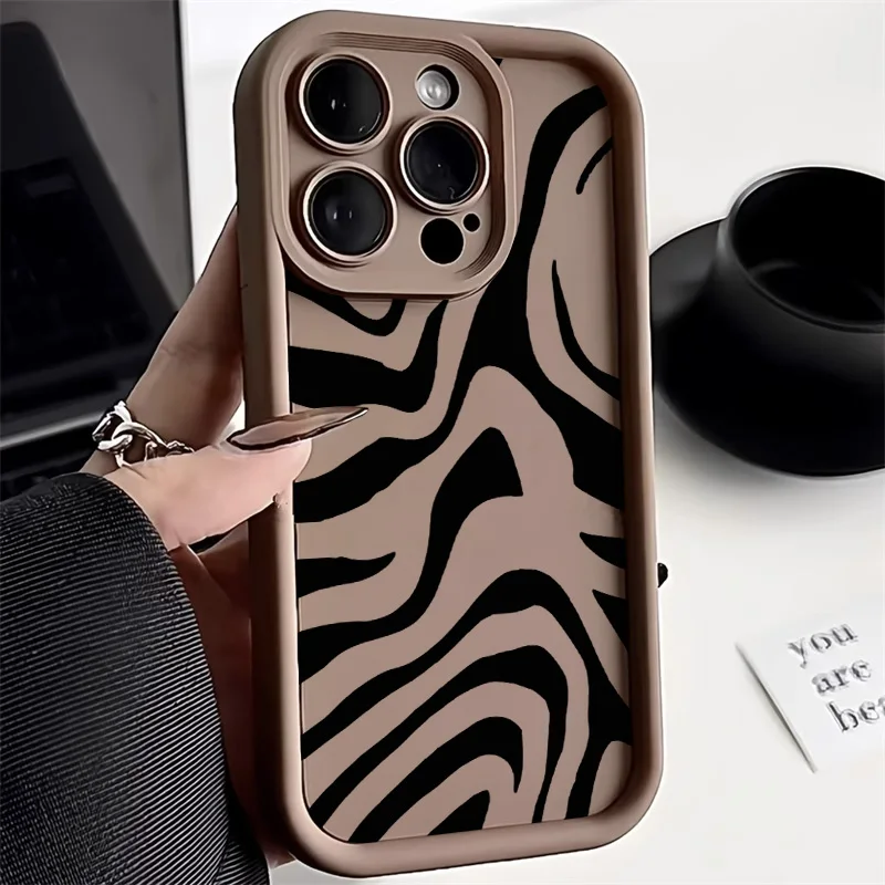 Zebra Stripes Case For Xiaomi Redmi Note 13 5g Funda 11 12 10 9 Pro Plus 13C 12C 10C Mi 11Lite 5G NE Poco X5 X6 F5 Pro C65 Cover