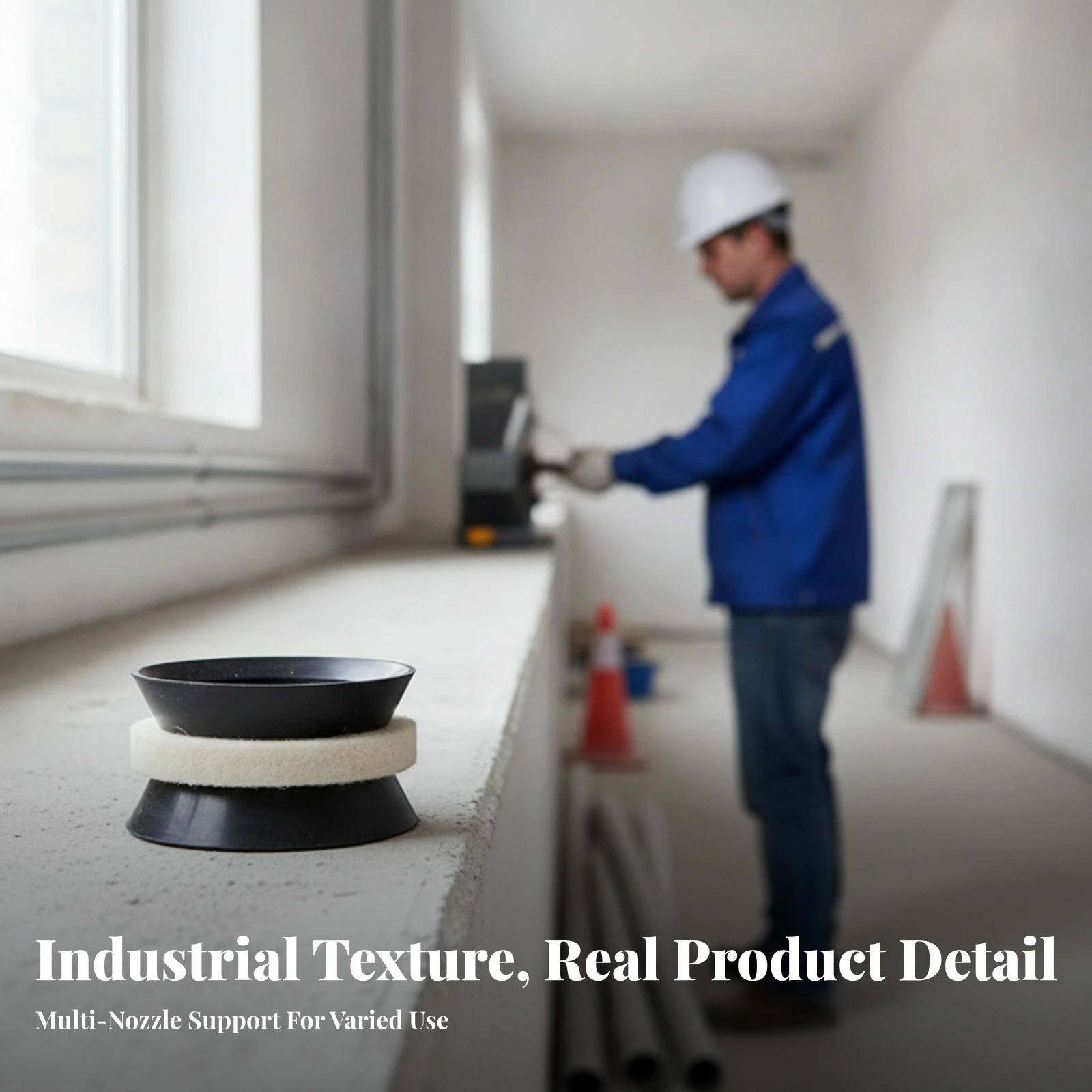 construction-hardware-beige-cement-caulking-seal-washer