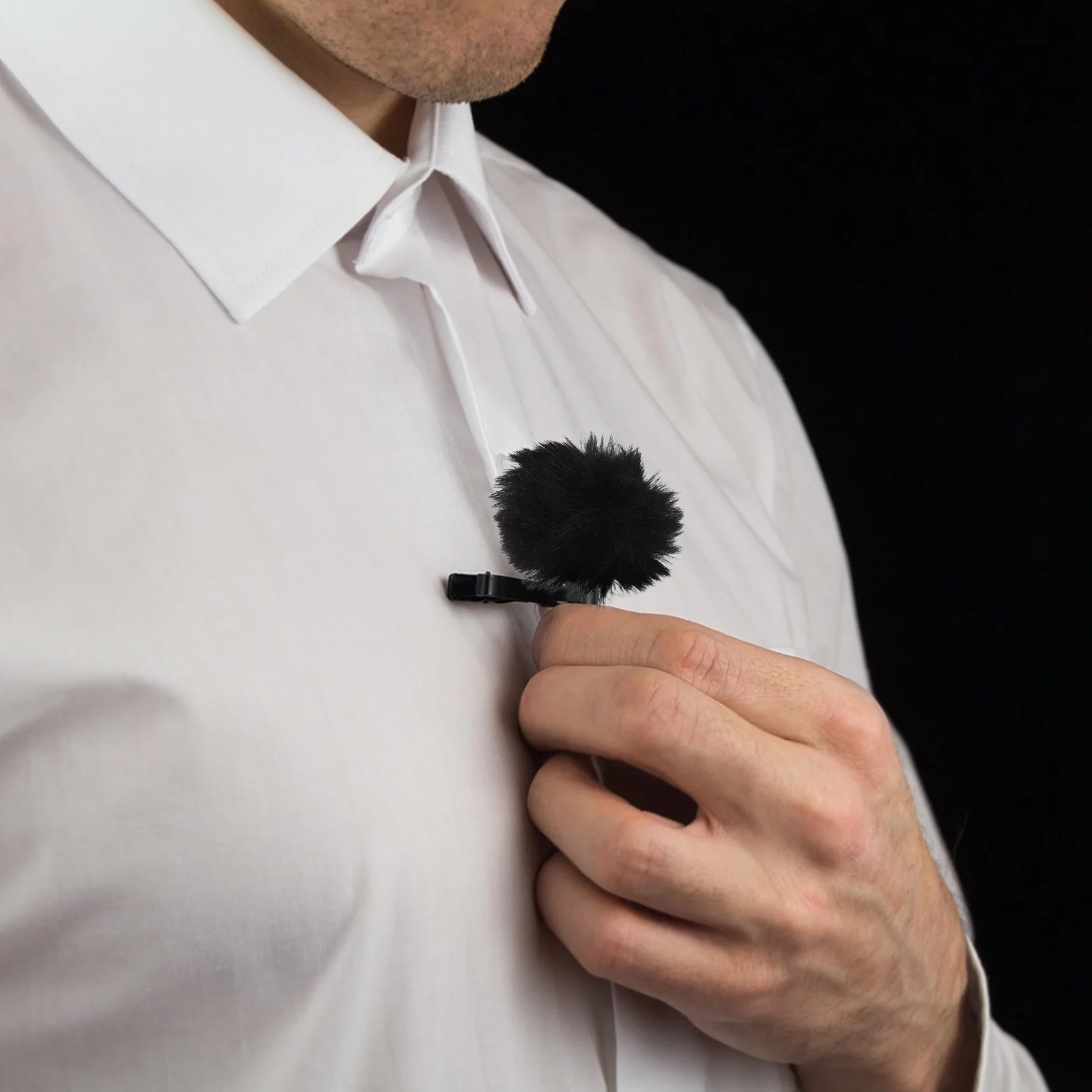 

4Pcs Microphone Windscreen Protective Cover Lapel Mic Windproof Accessory Soft Material Quick Installation for Outdoor Recording