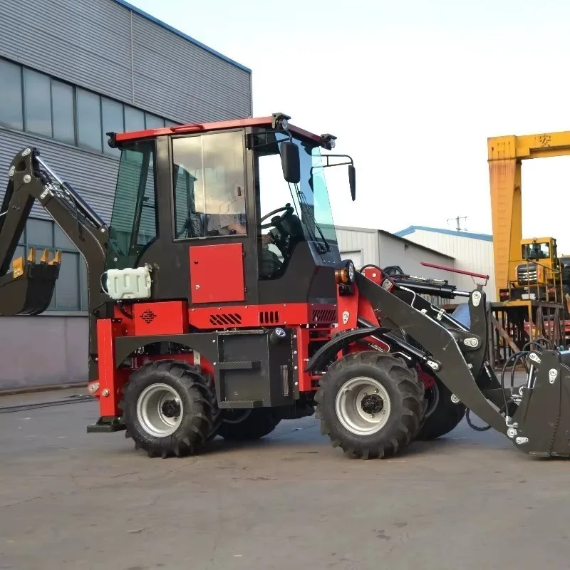 Mini Backhoe Loader EPA Tier 4 Engine CE Certified 4x4 Compact Design for Landscaping Garden Farm Mini Backhoe Loader