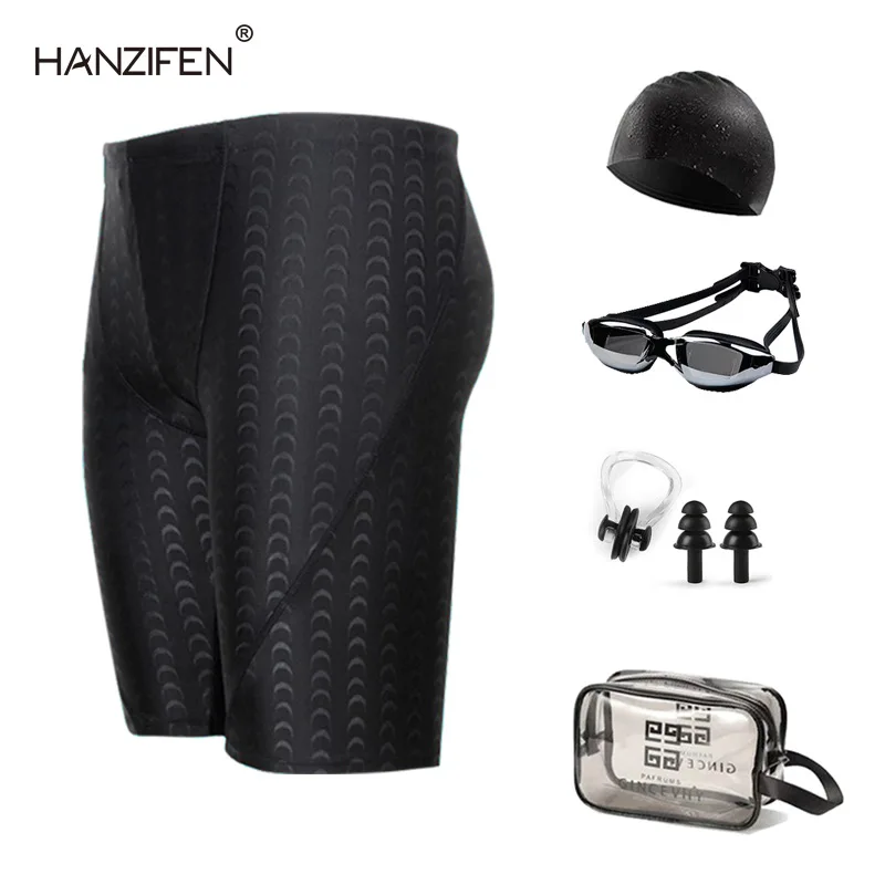 الرجال السباحة جذوع تنفس التدريب سريعة الجافة المهنية المضادة للإحراج ملابس بحر سروايل السباحة القصيرة