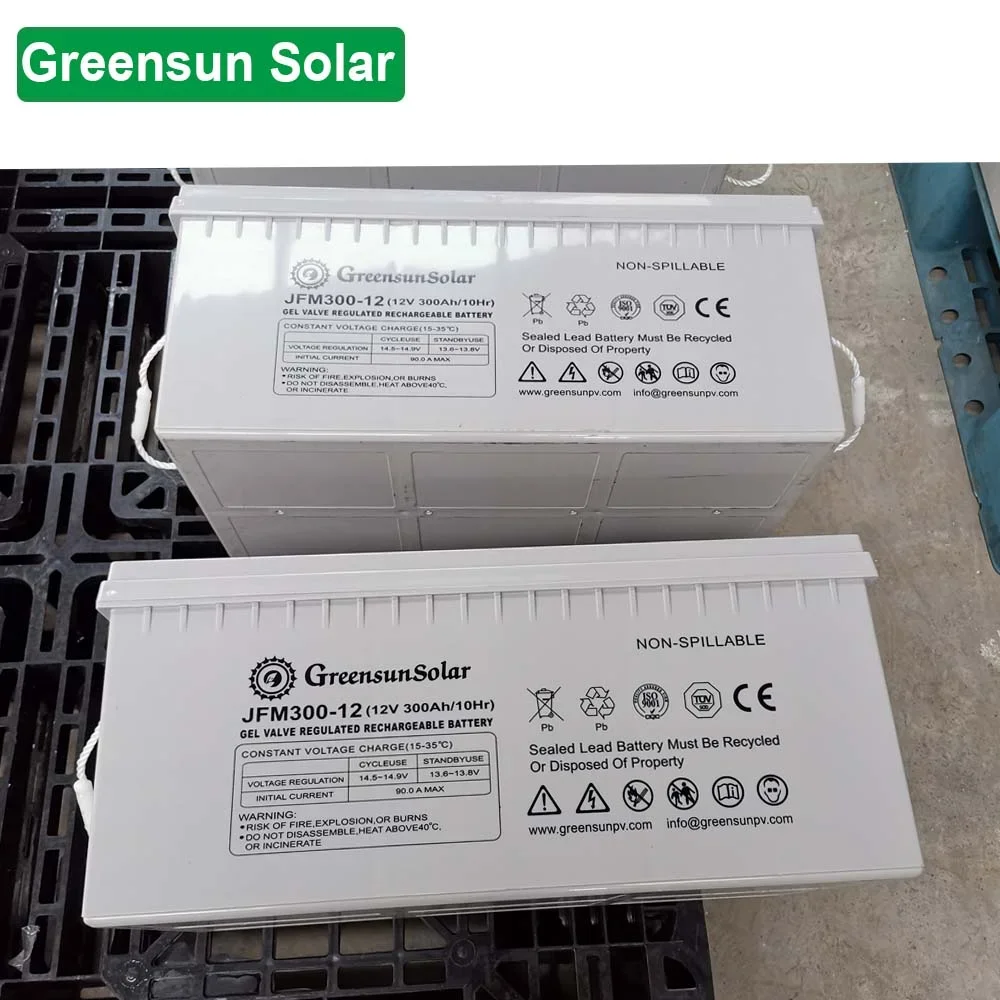 12V Deep Cycle 300Ah Battery Solar Gel Solar Lead Acid Crystal Battery For Solar Storage