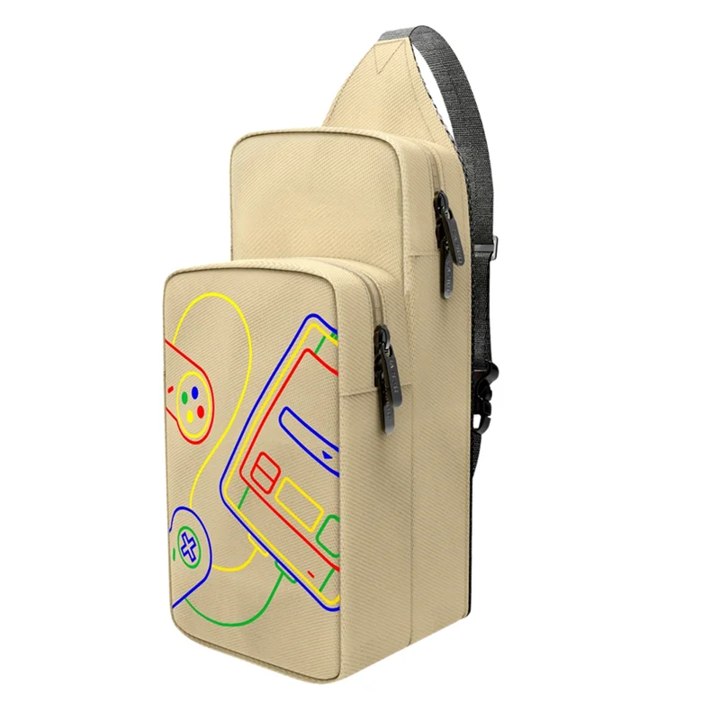 

【Лист-Личность!】Для Switch OLED для NS Нагрудная сумка через плечо Многофункциональная сумка для хранения с ручкой для игровых аксессуаров