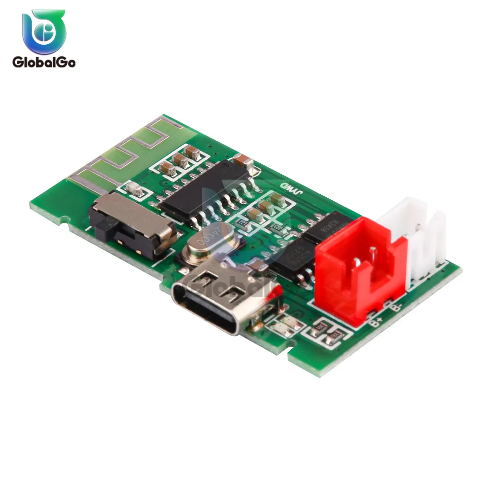 Type-c/USB Mono Bluetooth Power Amplifier PCBA Battery Charging Function 3.7V Lithium Battery Bluetooth Module
