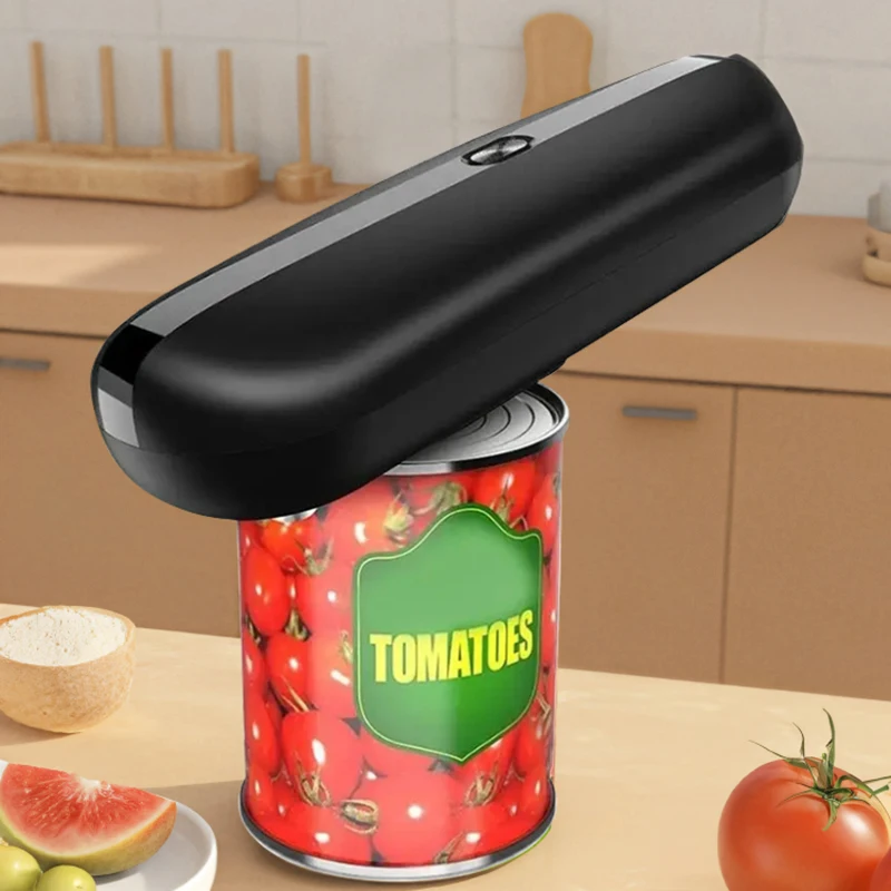 Rechargeable Electric Can Opener, Automatic Jar Opener, Replaceable Blade, Smooth Edge Kitchen Gadget for Elderly with Arthrits