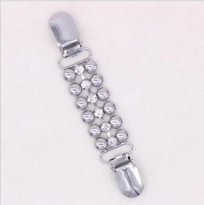 1Pcs Gold Silver Rhinestone Buttons Claw Sweater Clips Shawl Blouse Metal Buttons Buckles Flexible Cardigan Collar Decoration - view 3