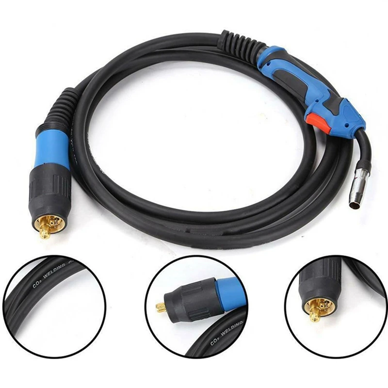 15AK Welding Torches Plastic Welding Equipment CO2 Gas Welding Torches With Cable For MIG Welding Machine