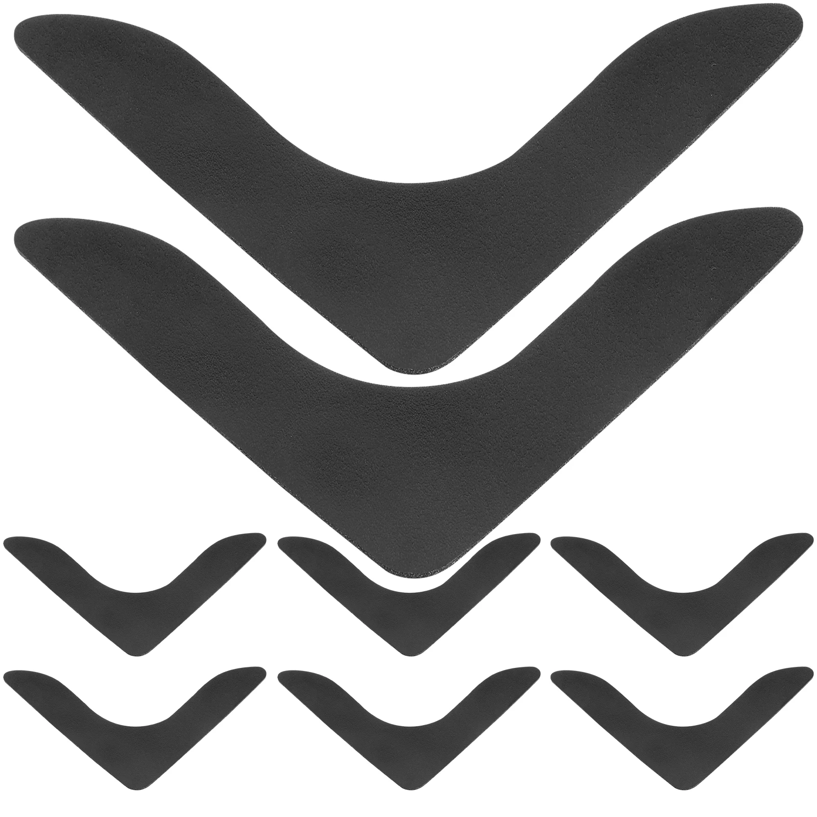 

8 Pcs Non slip Stickers Washable Rug Holder Non skid Carpet Tapes Reusable Black Nano Adhesive Pad Tile Hardwood Floor