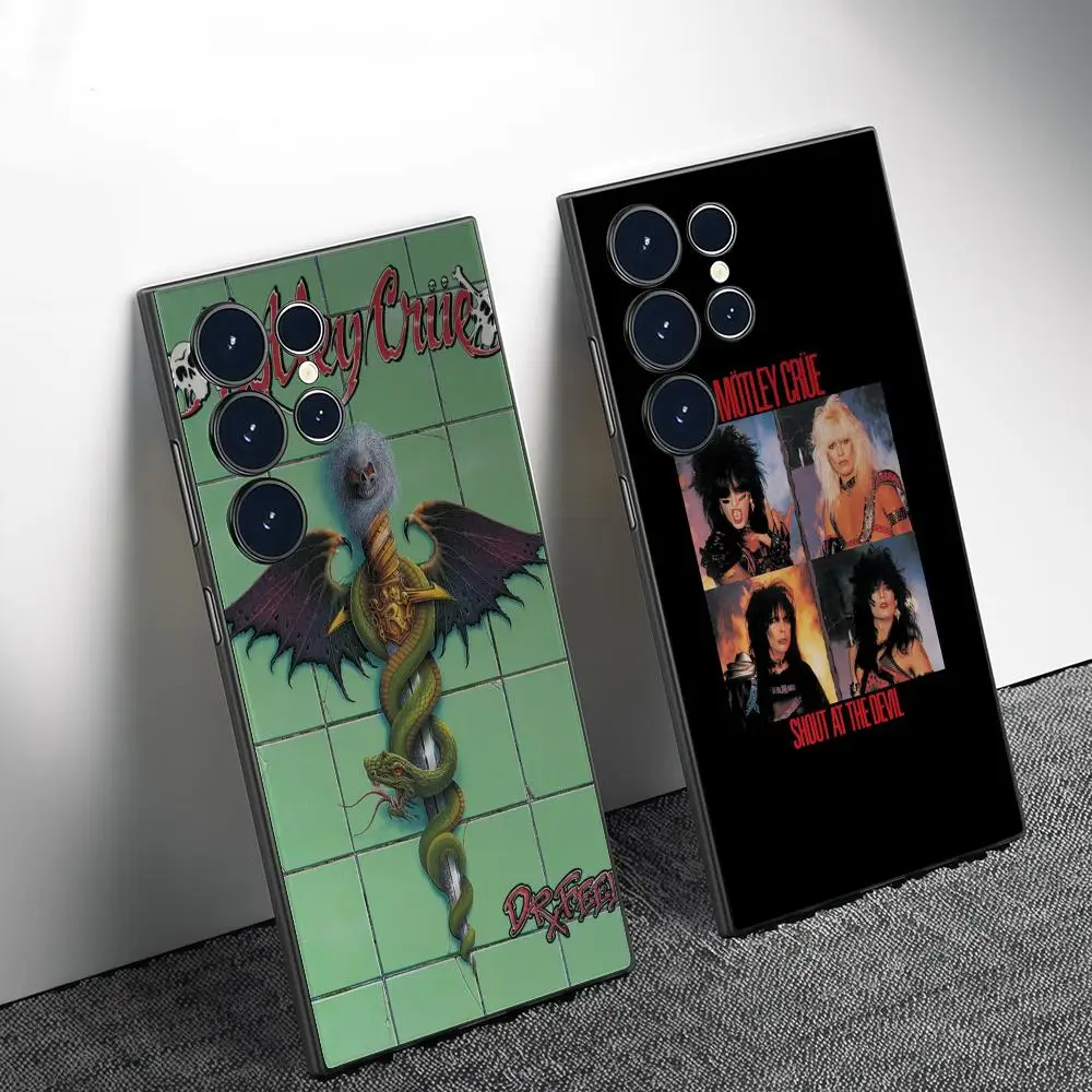 

Motleys C-Crue Phone Case For Samsung Galaxy S25 S24 S22 S23 Ultra S21 S20 Plus Frosted Full Soft Case