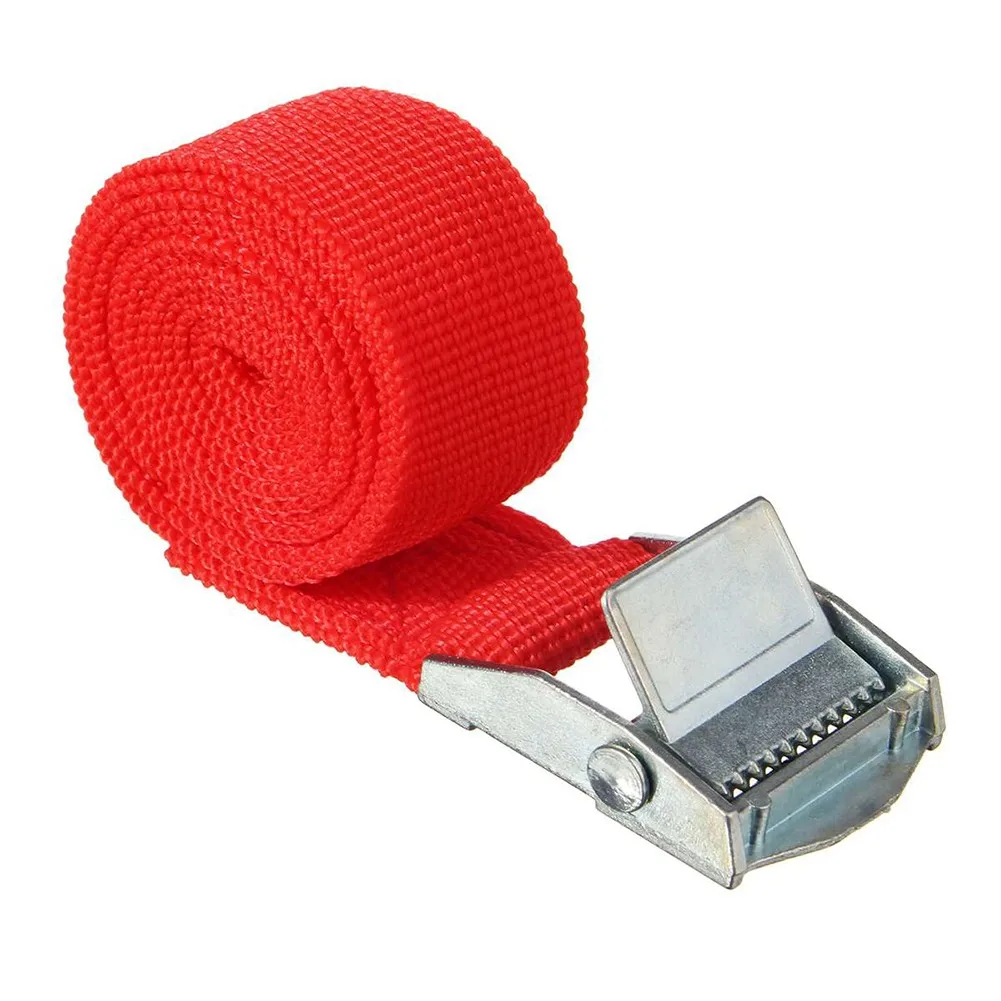 1M Car Tension Rope Tie Down Strap Strong Ratchet Belt Car Luggage Bag Cargo Lashing Strap Zinc Alloy Zinc Nylon