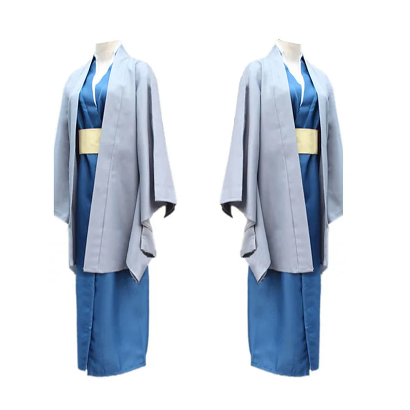 Anime GINTAMA Katsura Kotarou cosplay costume Mens Japanese kendo kimono suit wigs Shoes halloween cosplay party outfit uniform