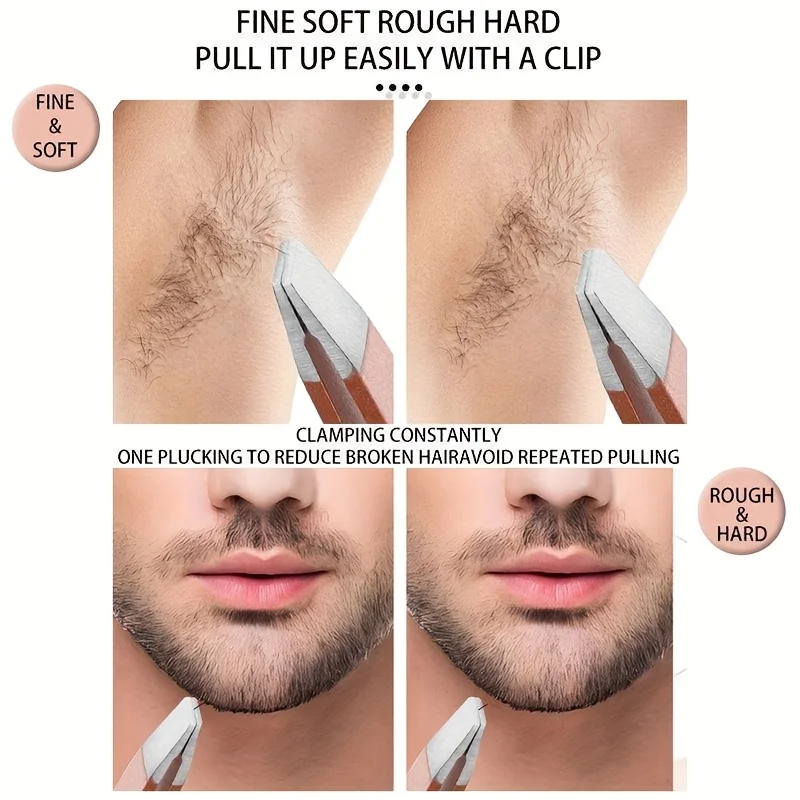 ชุดอุปกรณ์ตกแต่งคิ้ว 4 ชิ้น สีโรสโกลด์  แหนบปลายแหลม แหนบต่อขนตา คุณภาพสูง  แหนบปลายแบน แหนบปลายเฉียง  ชุดเสริมความงามคิ้ว  ทำจากสแตนเลส