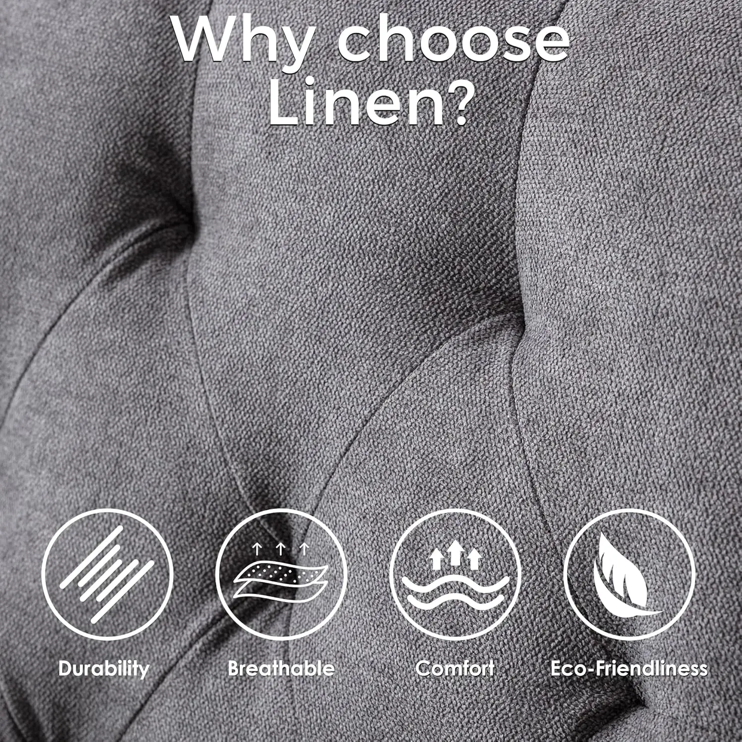 طقم كراسي طعام منجدة مكون من 4 قطع، كرسي مطبخ بارسونز معنقدة بأرجل خشبية صلبة، كرسي جانبي من القماش الرمادي الحديث لتناول الطعام